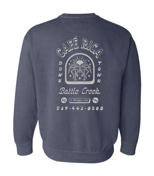 Friendly Flamingo Denim Crewneck