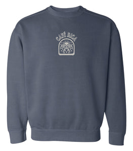 Friendly Flamingo Denim Crewneck